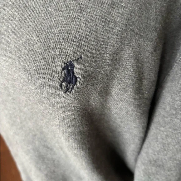 Ralph Lauren Men's Gray Crewneck Sweater/sweatshirt 100% cotton XL - Picture 6 of 6